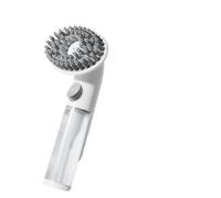 LPQCGHNFD Spazzola per massaggio da bagno per animali domestici, spazzola per gel doccia in silicone, spazzola universale per la pulizia dei capelli per cani e gatti, spazzola a bolle che può