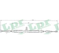 LPR C0019B Cavo comando, Freno stazionamento per ALFA ROMEO