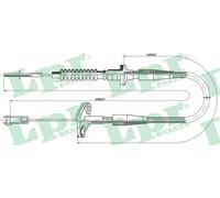 Cavo frizione C0121C LPR per OPEL AGILA