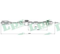 LPR C0125C Cavo comando, Comando frizione per OPEL