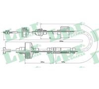 Cavo frizione con regolazione manuale C0309C LPR per VW GOLF III Variant VENTO