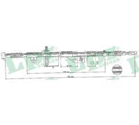 Cavo freno a mano Freno a disco C0500B LPR per NISSAN PRIMERA PRIMERA Hatchback