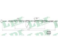 LPR C0512B Cavo comando, Freno stazionamento per FORD,NISSAN