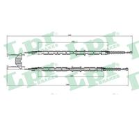 LPR C0538B Cavo freno a mano