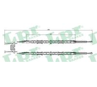 LPR C0655B Cavo freno a mano
