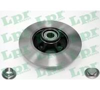 LPR Brakes Disco freno C1015PCA Posteriore Ø268 Pieno per Citroën Berlingo B9 1.6 HDI 90