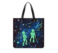 LPSADGF Glow In The Dark Tote Bags per le donne borsa in pelle borsa per il trucco con fibbia magnetica design borsa casual