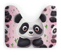 LPSADGF Tappetino da bagno a forma di U a forma di panda, ultra morbido, super assorbente, con retro antiscivolo, lavabile ad asciugatura rapida, tappetino da bagno per base ovale per WC e doccia, si