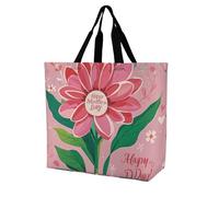 LPSADGF The Witch of Darkness, borsa tote da donna, riutilizzabile, pieghevole, borsa per la spesa, borsa a tracolla, Happy Mother Day, 40x40x16cm