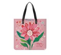 LPSADGF The Witch of Darkness Tote Bags per le donne borsa in pelle borsa per il trucco con fibbia magnetica design borsa casual, Happy Mother Day, 39x39cm