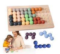 Lpsdssre Gioco Puzzle Di Perle | Rompicapo Di Impilamento E Abbinamento | Gioco Puzzle Di Perle Di Legno Per Bambini,Per Ragazzi Ragazze Bambini In Età Prescolare Alunni Oltre 36 Casa Aula Viaggio