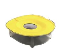 Lpsdssre Lettiera per gatti di grandi dimensioni, base antiscivolo, grigia, rosa, blu, gialla, vassoio per gatti antispruzzo, lettiera antiscivolo, uso versatile, per auto, appartamento domestico