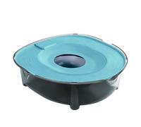 Lpsdssre Lettiera per gatti di grandi dimensioni, base antiscivolo, grigia, rosa, blu, gialla, vassoio per gatti antispruzzo, lettiera antiscivolo, uso versatile, per auto, appartamento domestico