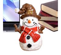 Lpsdssre Piccole Statuine Natalizie,Figurina in Resina per le Festività | Scultura per il Natale - per Feste Invernali Party Display Casa Soggiorno Camera da Letto Comodino Libreria