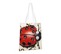 LPSRTWE Borsa tote in tela resistente borse riutilizzabili per la spesa borse della spesa belle coccinelle borse regalo per le donne