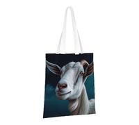 LPSRTWE Borsa tote in tela resistente borse riutilizzabili per la spesa borse della spesa borse regalo di capra per le donne