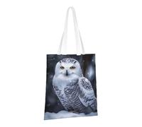 LPSRTWE Borsa tote in tela resistente borse riutilizzabili per la spesa borse per la spesa borse regalo da donna con gufo artico