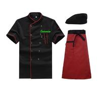 Lpstop Giacca da cuoco per uomo e donna Cappotto da cuoco personalizzato Ricamo personalizzabile Abbigliamento da lavoro uniforme per servizio di ristorazione