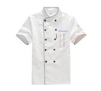 Lpstop Giacca da cuoco per uomo e donna Cappotto da cuoco personalizzato Ricamo personalizzabile Abbigliamento da lavoro uniforme per servizio di ristorazione