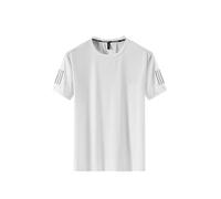 Lpstop T-Shirt Estiva in Seta Ghiacciata da Uomo, Girocollo, Ad Asciugatura Rapida, A Maniche Corte, Sottile E Traspirante