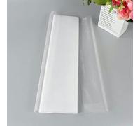 LPUKOI Rotolo di tulle in organza di CRYSTAL trasparente da 10 metri, 48/72 cm, per feste di compleanno, per archi, fasce per sedie, decorazioni per feste-T01 bianco-72 cm