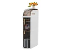 LPUYTJHI Mobiletto portaoggetti for bagno con ruote, mobiletto portaoggetti sottile con cassetti, portarotolo, mobiletto mobile stretto for bagno
