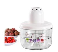 LPUYTJHI Pelapatate elettrico for uva, automatico piccoli frutti e pomodori, aglio, automatico 25S, controllo intelligente della velocità, lama adattiva(White)