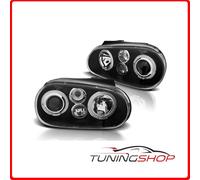LPVW60 COPPIA FARI ANTERIORI ANGEL EYES VW GOLF 4 97-03 NERO TuningShop-TT