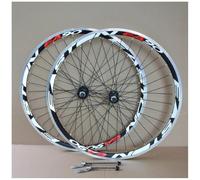LPYDWZ 700C Ruote Bicicletta Strada Freno V Cerchio Lega Doppia Parete 30MM | Disco Cuscinetto Palin a 4 Sganci Rapidi 36 Fori for 7-12 Velocità 2400g