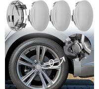 LPZMPZ 4 Pezzi Auto Tappi Stabilo Coprimozzo Ruota Coprimozzi Compatibili 60mm Abs Diametro Universale per Centro Esterno Automobile Compatibile con BMW AUDI VW MERCEDES (Zincare)