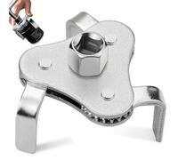 LPZMPZ Chiave per filtro dell'olio, universale, a 3 bracci, filtro dell'olio, regolabile, con adattatore di azionamento, filtro dell'olio, strumento per la rimozione dell'olio, strumento per il filtro