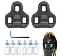 LPZMPZ Compatibile con Look Keo Bike Pedali 3 fori Grip Blade 2 Max Carbon Classic Cleats Set di piastre per scarpe da corsa Pedali Grigio MTB Pedali Road Cleats accessori per bicicletta (Black 0°)
