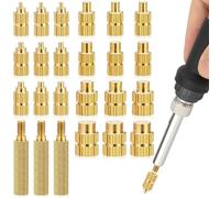 LPZMPZ Filettatura singola Det Punte di saldatura per inserto filettato M2 M2.5 M3 M4 M5 M6 M8, accessori per stampanti 3D, compatibile con 900 m, T18, Weller ST