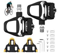 LPZMPZ Pedali per bicicletta antiscivolo, compatibili con Shimano SPD Sl per bici da corsa SDP, senza clic, con cuscinetti a sfera da 9/16", per MTB Gravel SDS, pedali a scatto, pedali da corsa