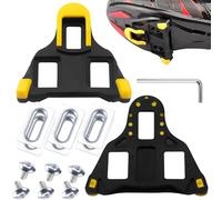 LPZMPZ Tacchette Compatibile con Shimano Bicicletta Spd Sl Sm Sh11 Cleats da Attacchi per Scarpe Bici da Corsa Piastre Pedali Antiscivolo Ciclismo da Strada MTB Indoor Gialle