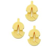 LQ Industrial 3pcs Tourte Style Gomma Mute Tourte Style Giallo Gomma Mute per Tutti i Violini Piccole Viole Ultra Practice Silenziatore