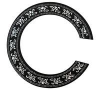 LQ Industrial Decalcomania per buca sonora per chitarra, autoadesiva, rosetta intarsiata, anello adesivo, decorazione per chitarra classica e ukulele