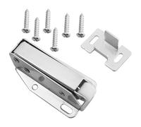 LQ Industrial Set di 4 ganci a ventosa per porte, ganci a pressione, invisibili, per armadietti da cucina, armadi, serrature a rilascio push to touch, serrature a molla autoespulsive