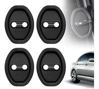 LQAHDBTO 4 Pezzi Copertura Protettiva in Silicone per Dacia Lodgy Lodgy Stepway Logan MCV, Protezione Serratura Portiera Auto,Copertura per Serratura per Auto,Black
