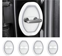 LQAHDBTO 4 Pezzi Copertura Protettiva in Silicone per Skoda KAMIQ | oberer Ladeboden | 2019-2025, Protezione Serratura Portiera Auto,Copertura per Serratura per Auto,White