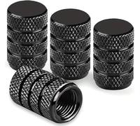 LQAHDBTO 4 Pezzi Tappi per Valvole Pneumatici per BMW X3 G01 M-Paket 2017-2021, Cappucci Stelo valvola Pneumatici in Alluminio Resistenti alla Corrosione Auto Cappucci valvole,Black