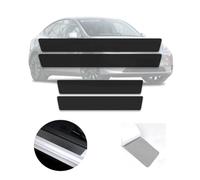 LQAHDBTO 4 Piezas Battitacco Adesivi Soglie Porte para Nissan Qashqai J12 e-Power 2023 2024 2025, Fibra Carbonio battitacco Adesivi Carbono Autoadhesivo Sticker