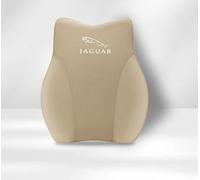 LQFC Coche Cuscino Supporto Schiena para Jaguar X-Type XE XF XJ XJ220 XJS XK XK120,Cuscino Supporto Lombare Design ergonomico Traspirante Regolabile Rilievo Dolore Lombare,Beige-A