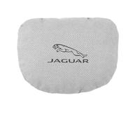 LQFC Cuscino cervicale per Auto per Jaguar X-Type XE XF XJ XJ220 XJS XK XK120,Supporto Ortopedico per Il Collo Cuscino ergonomico Morbido Cinghia Cuscino Traspirante,White