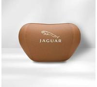 LQFC Cuscino cervicale per Auto per Jaguar X-Type XE XF XJ XJ220 XJS XK XK120,Supporto Ortopedico per Il Collo Cuscino ergonomico Morbido Cinghia Cuscino Traspirante,Brown-2