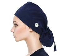 LQIOACU 1 Pezzo Cuffia chirurgi ca Donna, Cuffie Chirurgiche Donna, Cuffia sala operatoria donn a, cuffia Chirurgica uomo, Cuffie sala Operatoria donna, Capelli lunghi blu