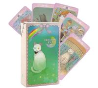 LQIOACU 1 Pezzo The dreaming cat tarot, Tarocchi carte, Tarocchi rider waite, Carta divinazione per Principianti, Non sono necessarie istruzioni per l'uso