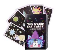 LQIOACU 1 Pezzo The weird cat tarot, Tarocchi carte, Tarocchi rider waite, Carta divinazione per Principianti, Non sono necessarie istruzioni per l'uso