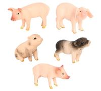 LQIOACU 5 Pezzi Animali Giocattolo Per Bambini Animali Fattoria Per Bambini Animali Per Bambini Set Animali Plastica Giocattolo Per Bambini 3 4 5 + Anni Adatto Per La Decorazione Di Torte