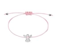 LQIOACU Braccialetto con angelo custode, regali per la prima comunione, regolabile, per comunione, regalo per ragazze, piccoli regali per comunione, 1 Pezzi(Rosa)